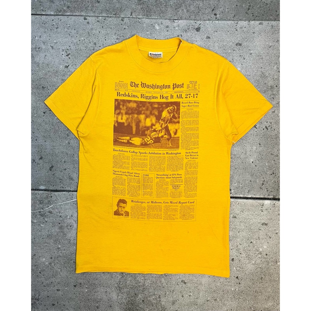 "Redskins News Headline" Tee (XS/S) - 1980s